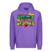 Purple softball brother Premium Hoodie - Zillion Design Studio