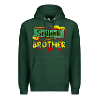 Sports Green softball brother Premium Hoodie - Zillion Design Studio