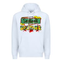 White softball brother Premium Hoodie - Zillion Design Studio