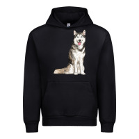 Black husky Urban Hoodie - RanaPortraitStore