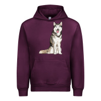 Mauve Wine husky Urban Hoodie - RanaPortraitStore