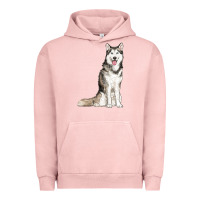 Pigment Salmon husky Urban Hoodie - RanaPortraitStore