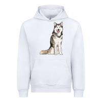 White husky Urban Hoodie - RanaPortraitStore