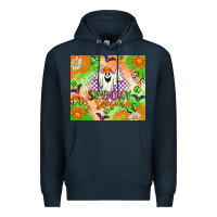 Navy spooky season Premium Hoodie - texasbilliewilder