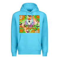 Ocean Blue spooky season Premium Hoodie - texasbilliewilder