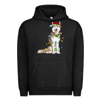 Pigment Black husky with christmas lights Urban Hoodie - RanaPortraitStore
