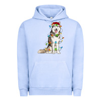 Pigment Grape Ice husky with christmas lights Urban Hoodie - RanaPortraitStore