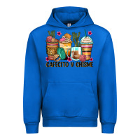 Cobalt cafecito y chisme coffee cups Urban Hoodie - Zillion Design Studio