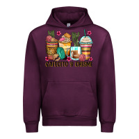 Mauve Wine cafecito y chisme coffee cups Urban Hoodie - Zillion Design Studio