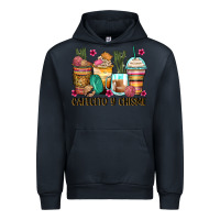 Navy cafecito y chisme coffee cups Urban Hoodie - Zillion Design Studio