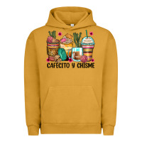 Pigment Peanut Butter cafecito y chisme coffee cups Urban Hoodie - Zillion Design Studio