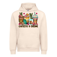 Sandshell cafecito y chisme coffee cups Urban Hoodie - Zillion Design Studio