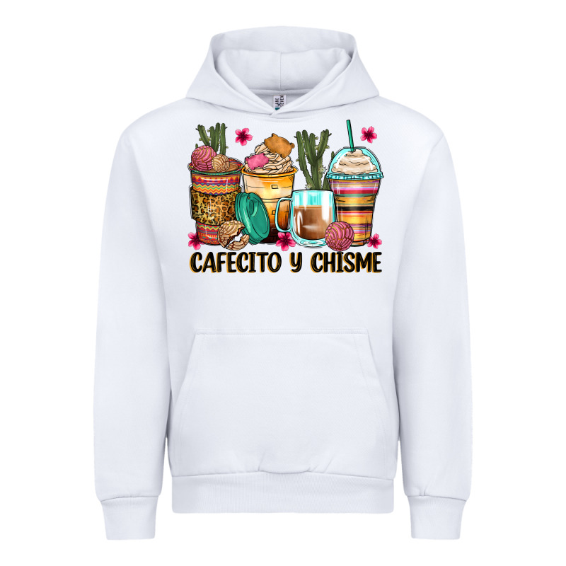 Cafecito Y Chisme Coffee Cups Urban Hoodie by Zillion Design Studio | Teevron