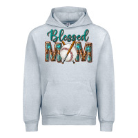 Heather Grey western blessed mom with baseball Urban Hoodie - texasbilliewilder
