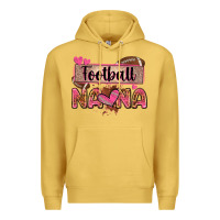 Antique Gold football nana with leopard Premium Hoodie - Zillion Design Studio