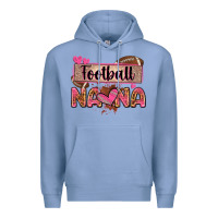 Colony Blue football nana with leopard Premium Hoodie - Zillion Design Studio