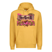 Mustard football nana with leopard Premium Hoodie - Zillion Design Studio
