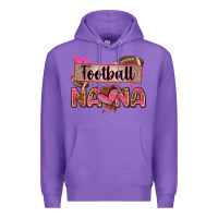 Purple football nana with leopard Premium Hoodie - Zillion Design Studio