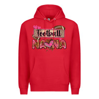 Red football nana with leopard Premium Hoodie - Zillion Design Studio
