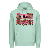 Seafoam football nana with leopard Premium Hoodie - Zillion Design Studio