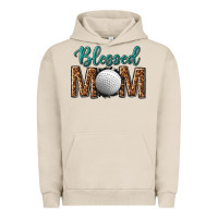 Pigment French Oak western blessed mom with hockey Urban Hoodie - texasbilliewilder