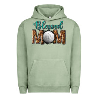 Pigment Oil Green western blessed mom with hockey Urban Hoodie - texasbilliewilder