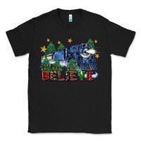 Black believe polar express christmas trees Classic Tee - FaDigitalArtStudio