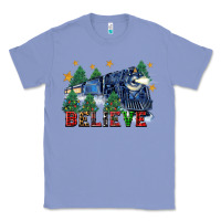 Colony Blue believe polar express christmas trees Classic Tee - FaDigitalArtStudio