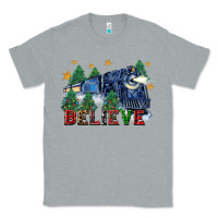 Heather Grey believe polar express christmas trees Classic Tee - FaDigitalArtStudio