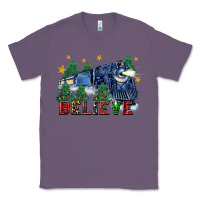 Lavender believe polar express christmas trees Classic Tee - FaDigitalArtStudio