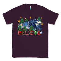Plum believe polar express christmas trees Classic Tee - FaDigitalArtStudio