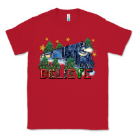 Red believe polar express christmas trees Classic Tee - FaDigitalArtStudio