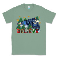 Sage believe polar express christmas trees Classic Tee - FaDigitalArtStudio