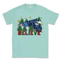 Seafoam believe polar express christmas trees Classic Tee - FaDigitalArtStudio