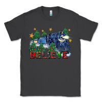 Smoke believe polar express christmas trees Classic Tee - FaDigitalArtStudio