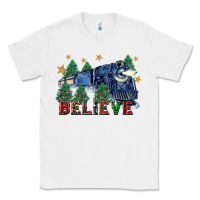 White believe polar express christmas trees Classic Tee - FaDigitalArtStudio