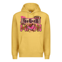 Antique Gold football mini with leopard Premium Hoodie - Zillion Design Studio