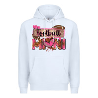 White football mini with leopard Premium Hoodie - Zillion Design Studio