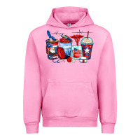 Fuchsia Pink American nurse coffee cups Urban Hoodie - Zillion Design Studio