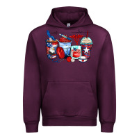 Mauve Wine American nurse coffee cups Urban Hoodie - Zillion Design Studio