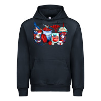 Navy American nurse coffee cups Urban Hoodie - Zillion Design Studio