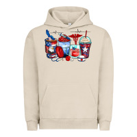 Pigment French Oak American nurse coffee cups Urban Hoodie - Zillion Design Studio