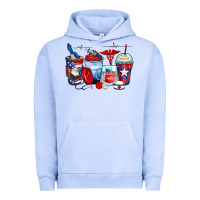 Pigment Grape Ice American nurse coffee cups Urban Hoodie - Zillion Design Studio