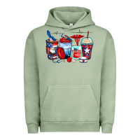 Pigment Oil Green American nurse coffee cups Urban Hoodie - Zillion Design Studio