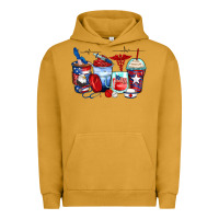 Pigment Peanut Butter American nurse coffee cups Urban Hoodie - Zillion Design Studio