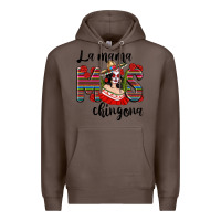 Coffee la mama mos chingona Premium Hoodie - texasbilliewilder