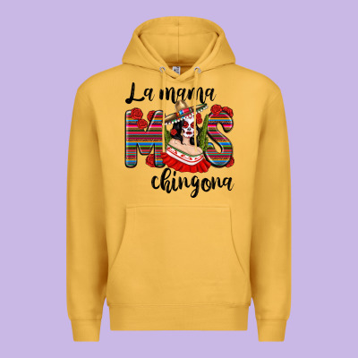 La Mama Mos Chingona Premium Hoodie Designed By Texasbilliewilder