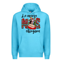 Ocean Blue la mama mos chingona Premium Hoodie - texasbilliewilder