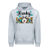 Heather Grey husky mom western Urban Hoodie - RanaPortraitStore