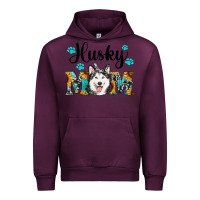 Mauve Wine husky mom western Urban Hoodie - RanaPortraitStore